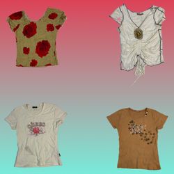 Y2K erdige Vibe Tops (TS-1684)