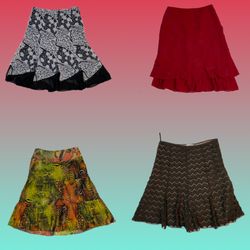 Y2K Floral Maxi Skirts (TS-1685)