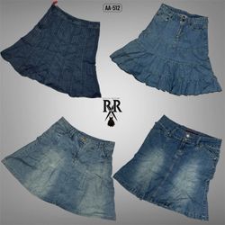 Y2K Britney Era Denim Midi Skirts (AA-512)