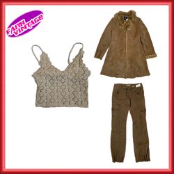 Top Colorati Casual, Jeans e Cappotto Afghan (FV-1..