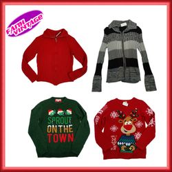 Maglione di maglieria e gonna mix (FV-168)