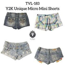 Y2K Unique Micro Mini Shorts (TVL-183)