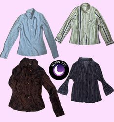 Y2K Stripe Office Siren shirts (M-900)