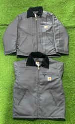 Giacca grigia in stile rework Carhartt