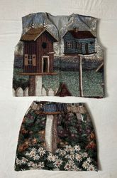 Conjunto de Tapeçaria Reciclada