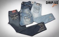 Y2K markierte Jeans -Miss me, True Religion