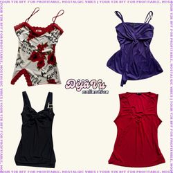Y2K Cool Girl Cami Tops (DVC#112)