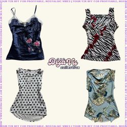 Y2K Coquette Core Cami Tops (DVC#113)