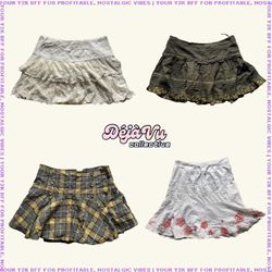 Y2K Earthy Tones Mini Skirts (DVC#119)
