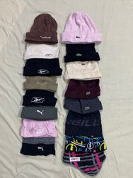 Reebok/Lacost/Puma/ONEILL Beanies 16Pcs