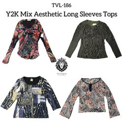 Y2K Mix Aesthetic Magliette a Maniche Lunghe (TVL-..