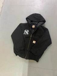 Vestes à capuche noires style rework Carhartt NY