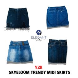 Jupes midi tendance Y2K Sykeloom - EV1100