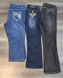 1257 - Embroidery Style Straight, Flare & Boot cut..