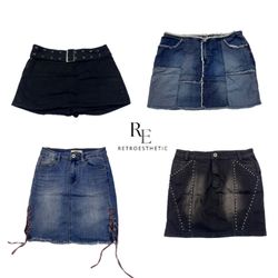 Y2K Britney Era Cyber Hot Girl Midi Skirts RE-2535