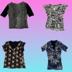 Y2K Black gothiques Tops (TS-1694)