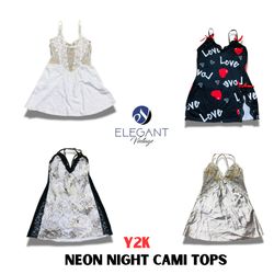 Y2K Neon Night Cami Tops - EV1119
