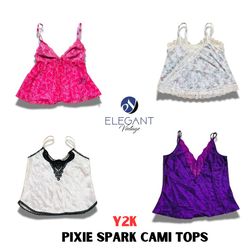 Y2K Pixel Spark Cami Tops - EV1120