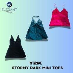 Y2K Stormy Dark Mini Tops - EV1372