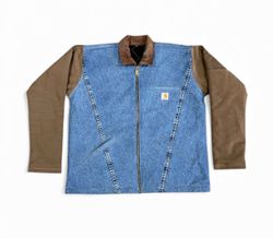 Fs-33 Upcycled Carharrt canvas with denim jacket
