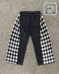 Upcycled Plush Side-Panel Pants