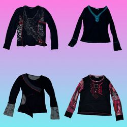 Trendy Long-Sleeve Graphic Tops Collection (TT 230..