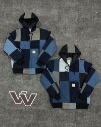 Carhartt rework denim patchwork active jacket - 05..