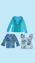 Y2k BlueTheme Blouse