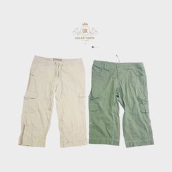 Y2K Cotton Cargo Capri