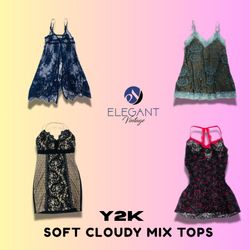 Y2K Soft Cloudy Mix Tops - EV1385
