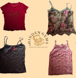 Y2K Unique cami tops