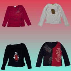 Y2K Romantic Full sleeve Tops (TH-184)