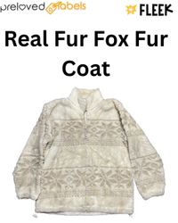 Real Fur Fox Fur Coat (Wcv: 1341)