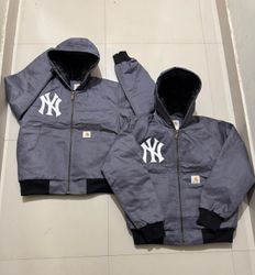 Carhartt X NY (Yankees) Rework Style Grey Active J..