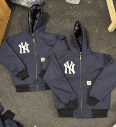 Carhartt X NY (Yankees) Rework Style Blue Active J..