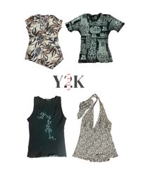 Vintage Y2K Print Tops (Yv-501)