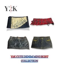 Y2K Denim Mini Skirts (Yv-505)
