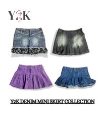 Y2K Denim Dreams: Mini Skirt Edition (Yv-506)