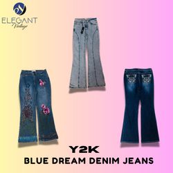 Y2K Blue Denim Jeans - EV1413