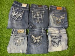 Y2K Embroidered Flared Jeans