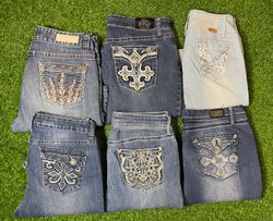 Y2K Embroidered Flared Jeans