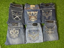 Y2K Embroidered Flared Jeans