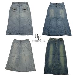 Y2K Paris Hilton Denim Long Skirts RE-2569