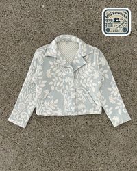 Upcycled Quilted Cropped Lapel Collar Jacket