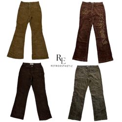 Y2K Unique Corduroy Pants RE-2571