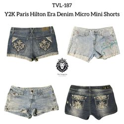 Y2K Paris Hilton Era Micro Mini Shorts (TVL-187)