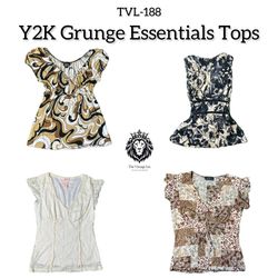 Y2K Grunge Essentials Tops (TVL-188)