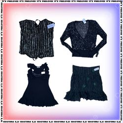 Shimmer & Metallics - tops, dresses, skirts SRK (S..