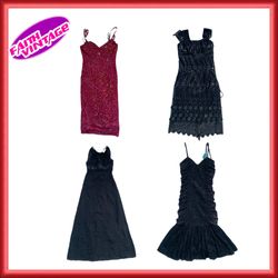 Robe Glamour en Cristal Rose Noir Mix (FV-183)