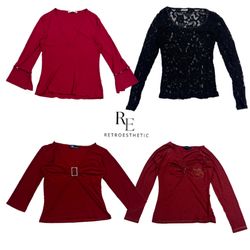 Y2K Love Story Vibe Full Sleeve Tops RE-2580